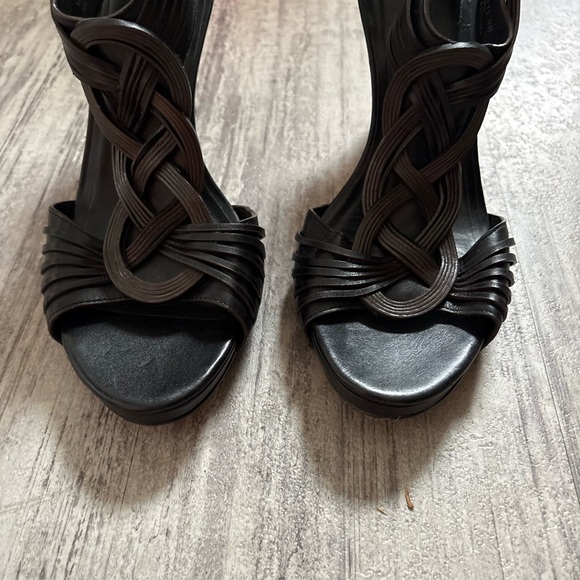 Cole Haan Elegant Dark Brown High Heel Sandals size 9 - Picture 2 of 8